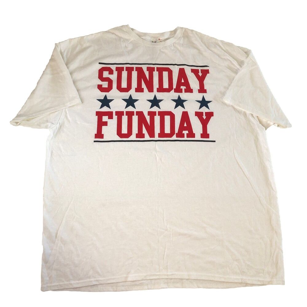 Take That Sunday Funday Graphic T-Shirt White Men's Size 4XL Sole Addiction NY